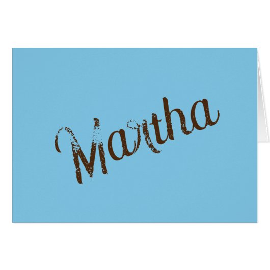 古いネーム空白のカード（スカイブルー&カッパー） (正面横)