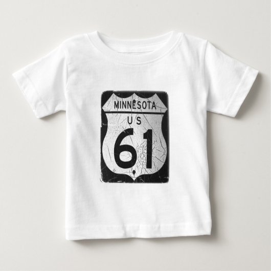 古いハイウェー61の印 ベビーTシャツ (正面)