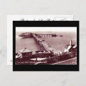 古いハガキ、ウェストすごいンマーレ、古い桟橋 ポストカード (正面/裏面)