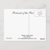 古いハガキ、ウェストすごいンマーレ、古い桟橋 ポストカード (裏面)