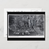 古いハガキ – ニューヨーク市空から ポストカード (正面/裏面)