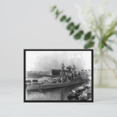 古いハガキ – US Battle "Arizona" ポストカード (スタンド正面)