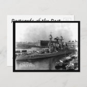 古いハガキ – US Battle "Arizona" ポストカード (正面/裏面)