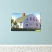 古いハロウハウスの外観 キャンバスプリント (インサイチュ (ウッドフロア))