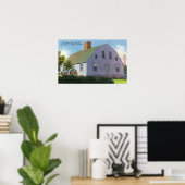 古いハロウハウスの外観 ポスター (ホームオフィス)