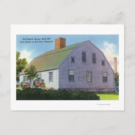 古いハロウハウスの外観 ポストカード (正面)