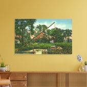 古いハロウハウスの外観# 2 キャンバスプリント (インサイチュ (リビング))