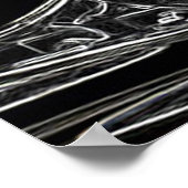 古いハーレーバイクのアートワーク – ベトナムメモリ ポスター (角)