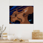 古いバイオリン2 ポスター (キッチン)