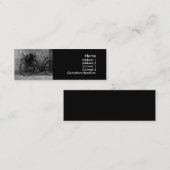 古いバイクのプロフィールカード スキニー名刺 (正面/裏面)