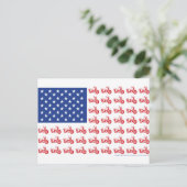 古いバイクフラッグティー ポストカード (スタンド正面)