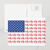 古いバイクフラッグティー ポストカード (正面/裏面)