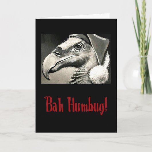 古いバザードクリスマスカード シーズンカード (正面)