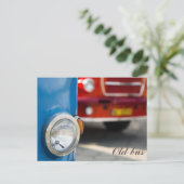 古いバス ポストカード (スタンド正面)