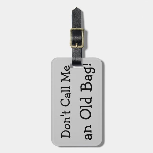 古いバッグ ラゲッジタグ (正面縦)