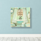 古いバファッションドスルーム キャンバスプリント (インサイチュ (ウッドフロア))