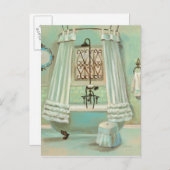 古いバファッションドスルーム ポストカード (正面/裏面)