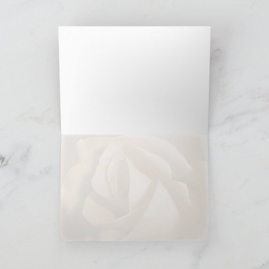 古いバラ カード (内部)