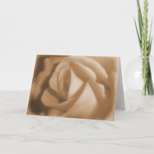 古いバラ カード (正面)