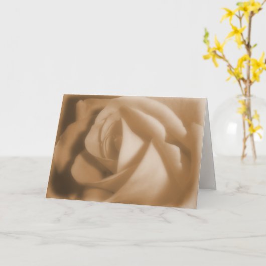 古いバラ カード (黄色い花)