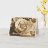 古いバラ カード (黄色い花)