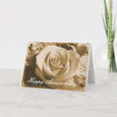 古いバラ カード (正面)