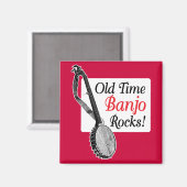 古いバンジョマグネット マグネット (正面/裏面)