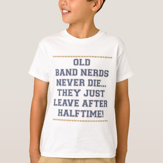 古いバンドおたく Tシャツ (正面)