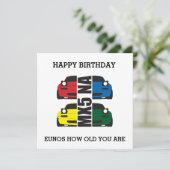 古いバースデー・カードいかにであるかEUNOS カード (スタンド正面)