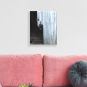 古いバーンドアキャンバス キャンバスプリント (インサイチュ (リビング))