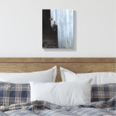 古いバーンドアキャンバス キャンバスプリント (インサイチュ (寝室))