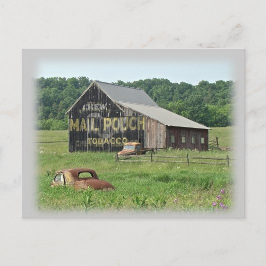 古いバーンメールポーチタバコ広告ズ ポストカード (正面)
