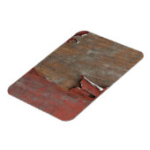 古いバ絵を描ーンウッドの皮を剥く赤 マグネット (左側)