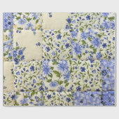 古いパッチワークキルト ラッピングペーパー (フラット)