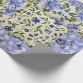 古いパッチワークキルト ラッピングペーパー (角)