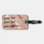 古いパリの地図の荷物のラベル ラゲッジタグ (裏面横)