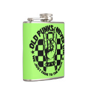 古いパンクは決してカスタムパンクロック音楽伝説の死にません フラスク (右)