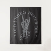 古いパンクは決してゴシック様式の骨格岩を死なない タペストリー (正面)