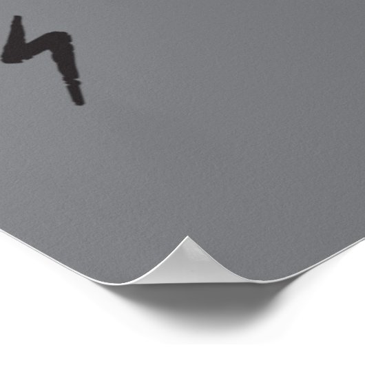 古いパンクは決してゴシック様式の骨格岩を死なない ポスター (角)