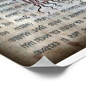 古いパーツの呪文(18x24) ポスター (角)