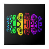 古いヒッピー瓦 タイル (正面)