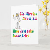 古いヒッピー カード (黄色い花)