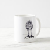古いヒッピー コーヒーマグカップ (正面右)