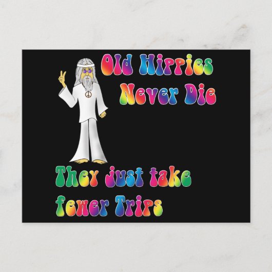 古いヒッピー ポストカード (正面)