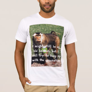 古いヒヒ対"新しい世代" Tシャツ