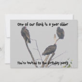 古いヒメコンドルのパーティの招待状が必要カスタマイズ 招待状 (正面)