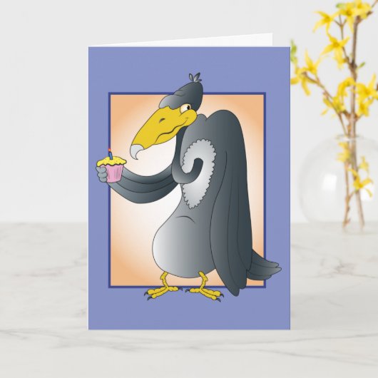 古いヒメコンドル カード (黄色い花)