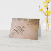 古いヒューストン地図カード カード (黄色い花)