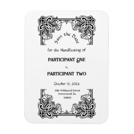 古いビクトリアンゴシック様式のハンドスティング日付を保存 マグネット