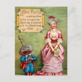 古いビクトリアンポートクリスマスポストカード ポストカード (正面)